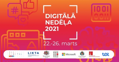 Digitālā nedēļa 2021 aicinās iedzīvotājus apgūt jaunas digitālās prasmes