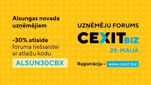 Iespēja uzņēmējiem piedalīties forumā CexitBiz